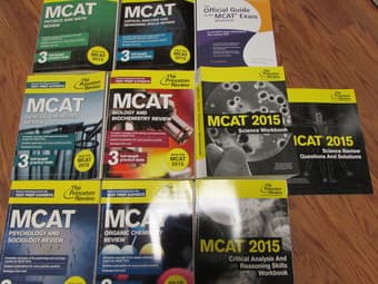 SELLING 2015 MCAT REVIEW BOOKS - includes Psych/Soc review book! 2