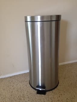 30-gallon Stainless Steel Trash Can - $35 2