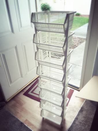 Desk, shelves, 3 chairs, everything  $10!!! MOVING SALE ONE DAY ONLY 3