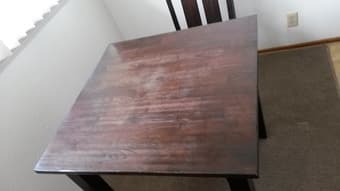 Wood Dining Table and Chairs - $99 2