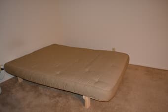 Queen sized mattress and frame 1