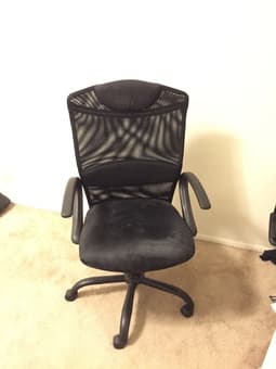 Rotating Chair & queen sized mattress in good condition 180$ OBO 1