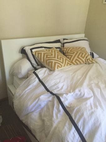 White Ikea Bed and Under storage 1