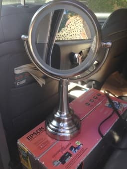 Oval, Double-Sided Light Mirror - $25 OBO 1