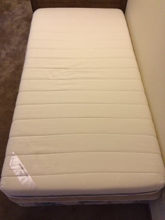 Ikea FIDJETUN twin sized memory foam mattress 1