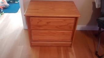 Wooden 2 Drawer Bureau - $20 1
