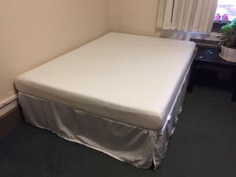 FULL SIZE MATTRESS AND METAL FRAME $150 OBO 1