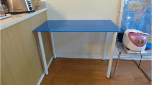 moving out- IKEA glass table 1