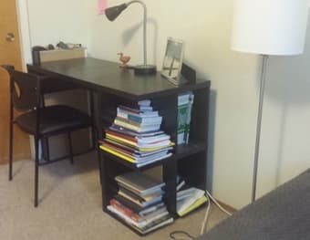 IKEA Desk, lamps for sale--must be gone by Sunday 3