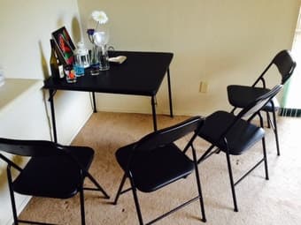 $50 Table plus 4 Chairs 1