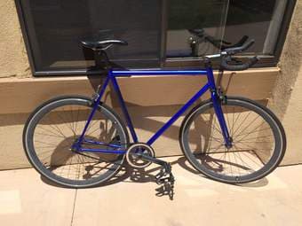 most beautiful bike on the planet for sale. electric blue fixie $225 3