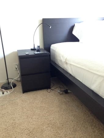 Queen-sized bed frame, Like new 3