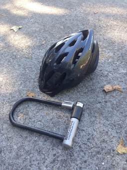 Selling helmet & bike lock for $20 1