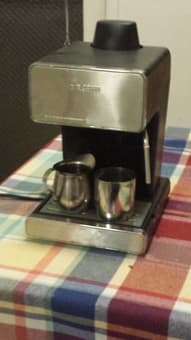 Espresso machine, blender, rice cooker, panini maker, pureer $10 each 1