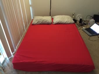 MOVING SALE($45)-Comforter,2pillows,bed sheet,2pillowcases,duvet cover 1