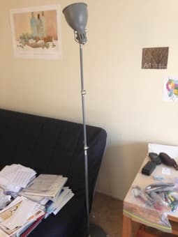 IKEA rotatable floor lamp aluminum. New quality for $50 1