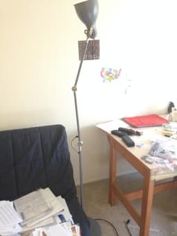 IKEA rotatable floor lamp aluminum. New quality for $50 2