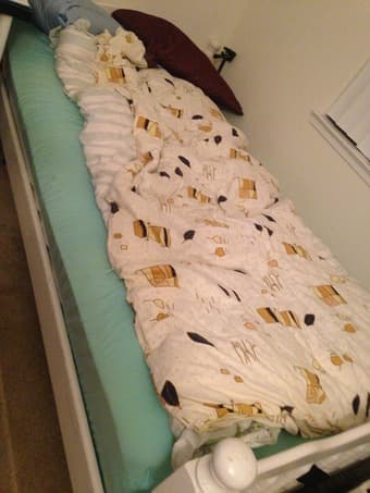Move Sale: Bed/mattress, desk, lamp, chair, microwave, mirror & more 1