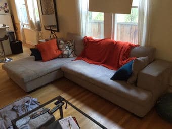 Modern microfiber sectional sofa - $325 1