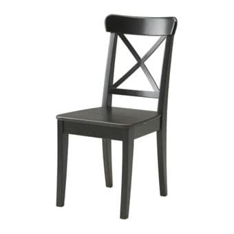 FOR SALE - 4 x INGOLF IKEA dining chair (brown-black), $80 2