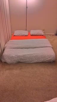 MOVING SALE($35)-Comforter,2pillows,bed sheet,2pillowcases,duvet cover 3