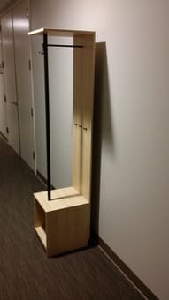 Coat Rack Stand with Shoe Rack Standing No Montage Required - $40 1