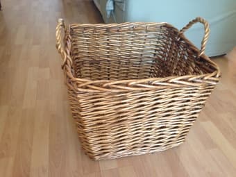 large wicker basket/hamper - $10 OBO 1