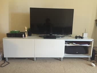 IKEA sofa, coffee table and TV stand for $450 2