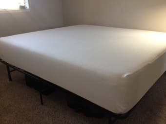 King size mattress and Box Spring  Bed Frame for sale 1