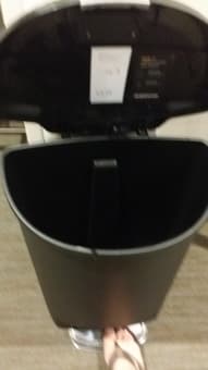simplehuman Semi-Round Step Trash Can, Black, 50 L /13 Gal- $15 2