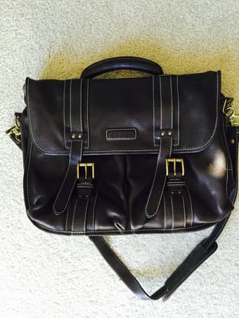 Cole Haan brown leather messenger briefcase - $60 (Bought new at $348) 1