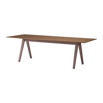 "Stockholm" walnut veneer dining table for sale 1