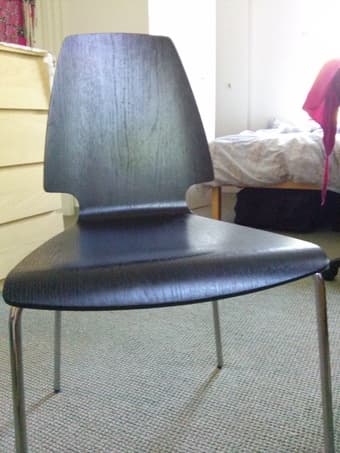 IKEA chair, BILLY bookcases, MALM drawer chest Wine glasses and humidifier! 1