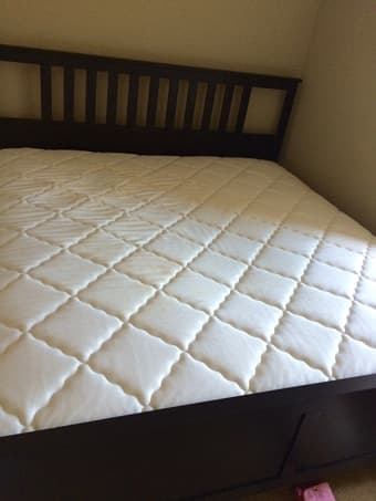 GREAT CONDITION IKEA KING SIZED BED AND HEADBOARD - NEED TO SELL ASAP 2