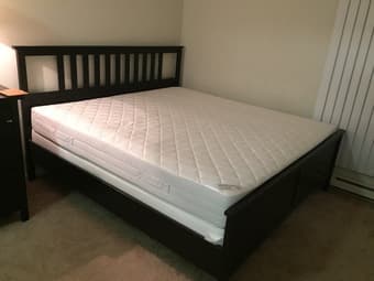 MUST GO: IKEA king bed set and dresser for $300 (Original $800+) 1
