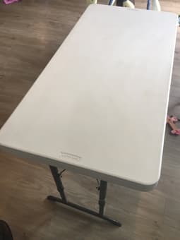 Lifetime Adjustable Table, free 3 chairs - $15 (Los Altos) 1