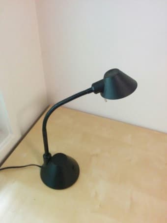 2 Office chairs and lamp 3