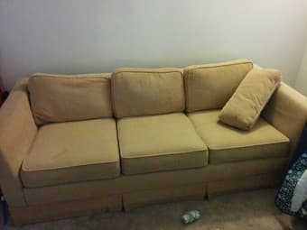 IKEA SOFA $50 and LAMP $20 2