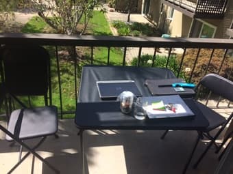 $40 for folding table and chairs!! 1