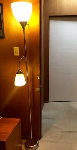 Floor lamps, $25 each 2