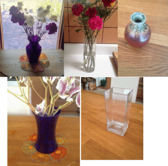 $5 sale! vases, mirrors, lamp, side table 1