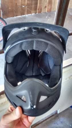 Full Face Helmet Bike Black Size M 2