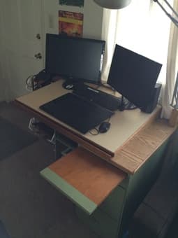 Compact Desk with Drafting top $50 OBO 2