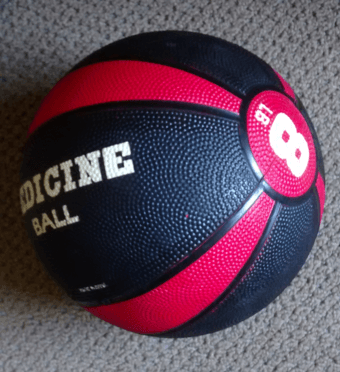 8 lb medicine ball - $10 1