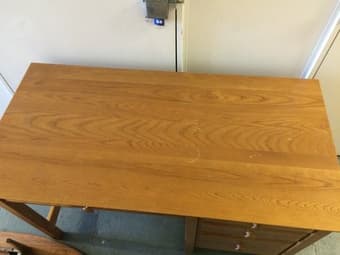 4 Drawer Desk with Shelves--NEEDS TO GO NOW, $150 OBO 2