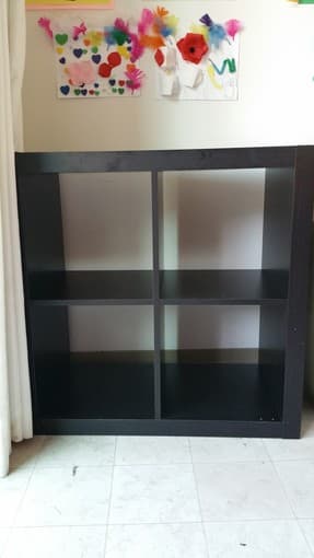 Futon and bookshelves 2
