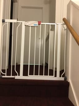 Baby swing: $60, wood baby gate: $6, metal baby gate: $25 3