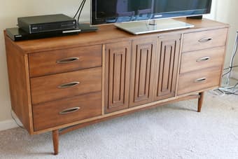 Sculptra Broyhill Premier credenza 9 drawer $900 1