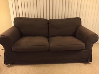 Ikea Ektorp 2 Seat Sofa - Brown - $200 1