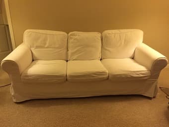 Ikea Ektorp 3 Seat Sofa, Blekinge white - $180 1